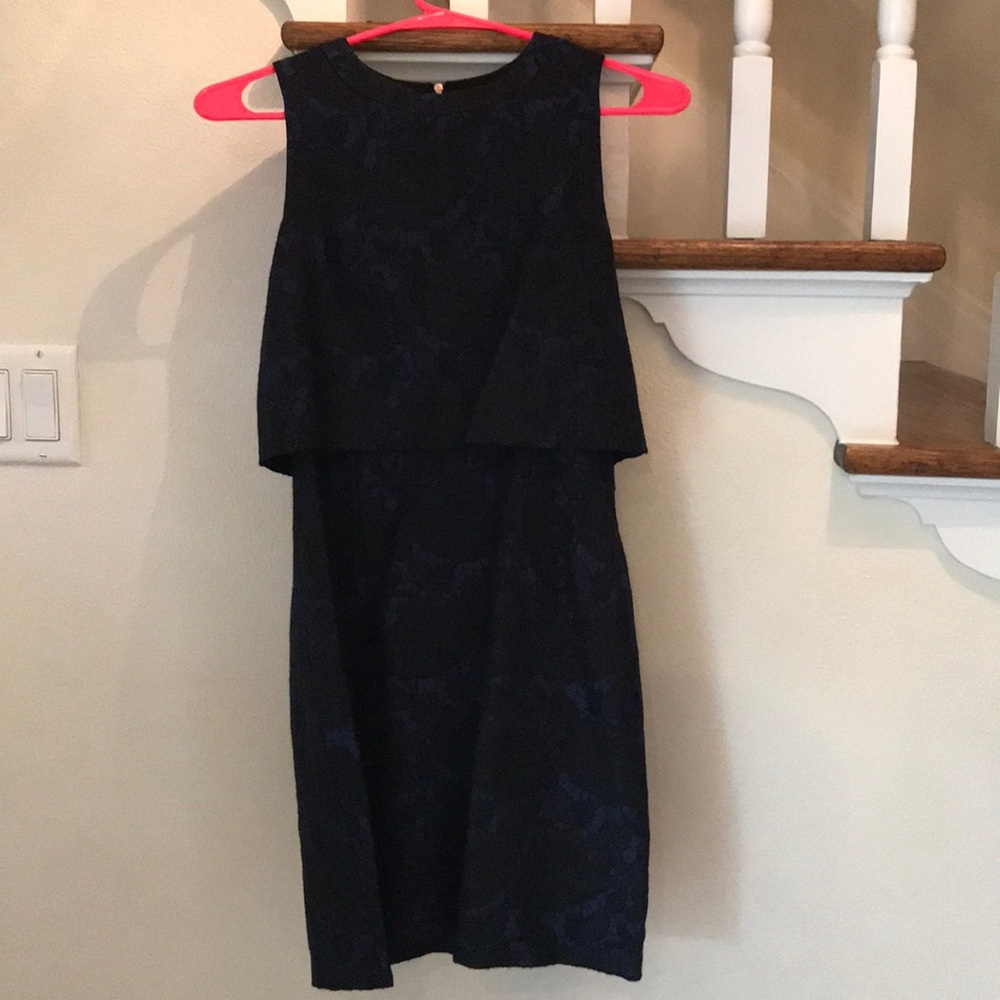 Felicity and Coco dress - overlay - brocade fabric